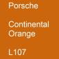 Preview: Porsche, Continental Orange, L107.